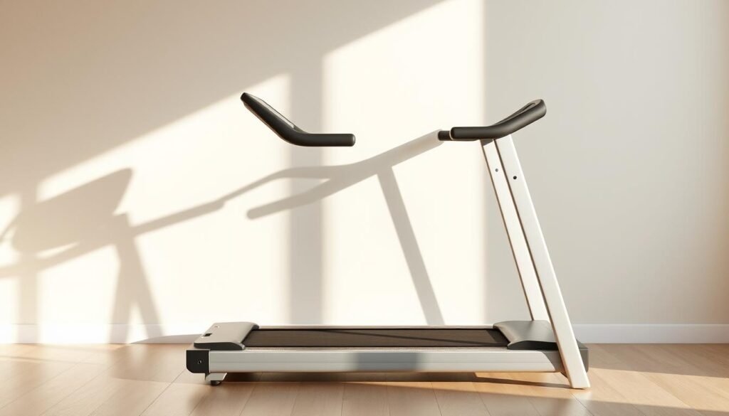 space-saving folding treadmill